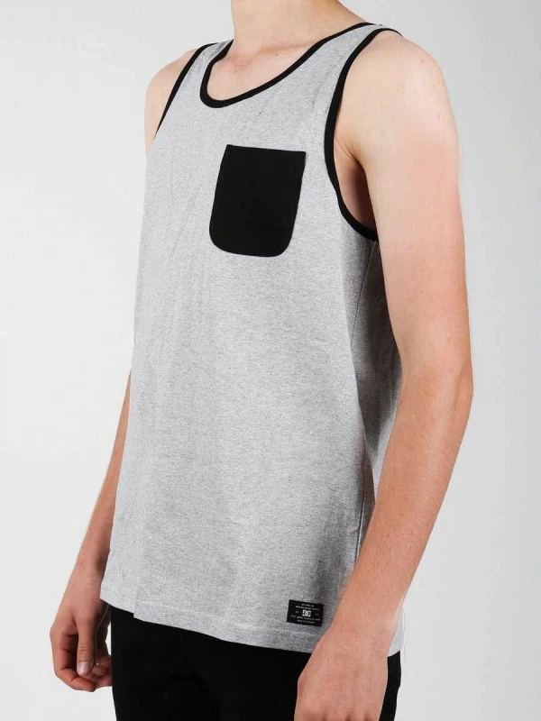 Maicë pa menge për meshkuj DC, gri