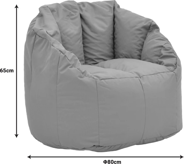 Puf Kerlon i papërshkueshëm nga uji, ngjyrë portokalli, D80x65cm