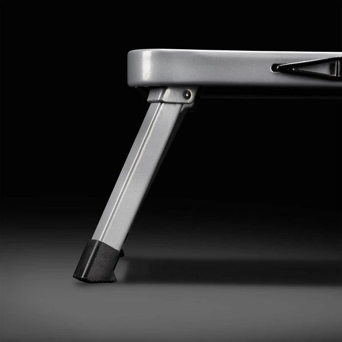 stol shkalle i palosshëm VONHAUS 3500099, çelik, platformë 37×26 cm, 46×32×17 cm, gri/zezë