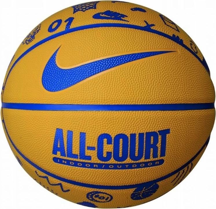 Top Basketbolli Nike, për meshkuj dhe femra, ngjyrë e verdhë dhe blu