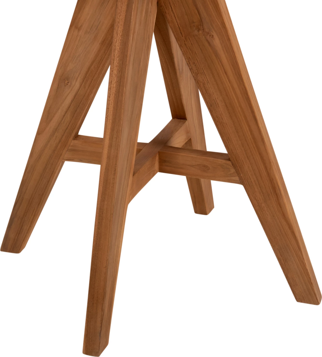 Tavolinë e rrumbullakët për jashtë, LEO, dru teak, FH9623.11, 80x80x75H cm