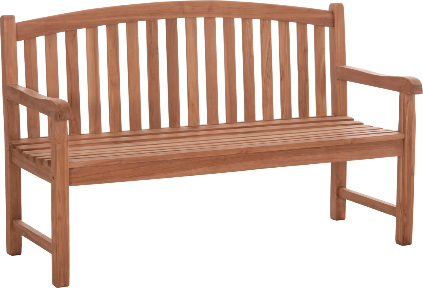 Bankë për jashtë, 3 vende, dru tik, ngjyrë natyrale, ELENA FH18125, 150x61x95cm