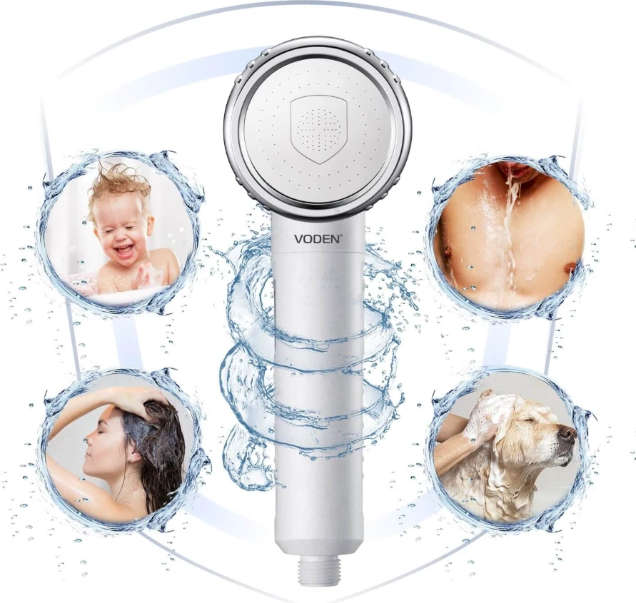 Dorezë dushi me filter Voden, e zezë