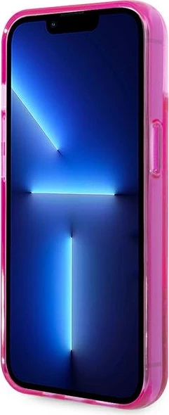 Mbështjellës Karl Lagerfeld KLHCP14MLCKVF për iPhone 14 Plus 6.7", Liquid Glitter Elong, Rozë