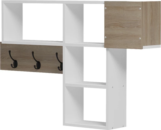 Raft muri Wenia, sonoma-e bardhë, 99.5x15x61cm