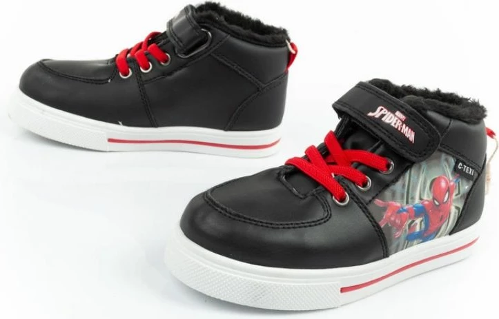 Çizme për fëmijë Inny, të zeza dhe të kuqe