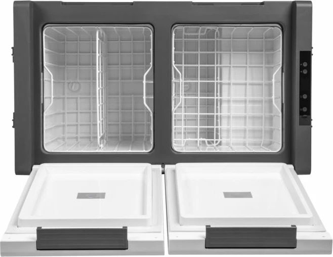 Frigorifer portativ me kompresor BRUNNER Polarys Criomaster HPI 73 73L Dual Zone 12/24V DC & 230V AC gri