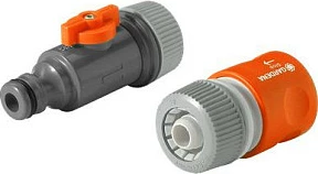 Set lidhës për zorrë GARDENA 1989-20, portokalli/gri