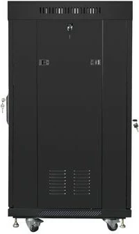 Kasë rack LANBERG 19" 22U 600x600mm, e zezë, derë xhami