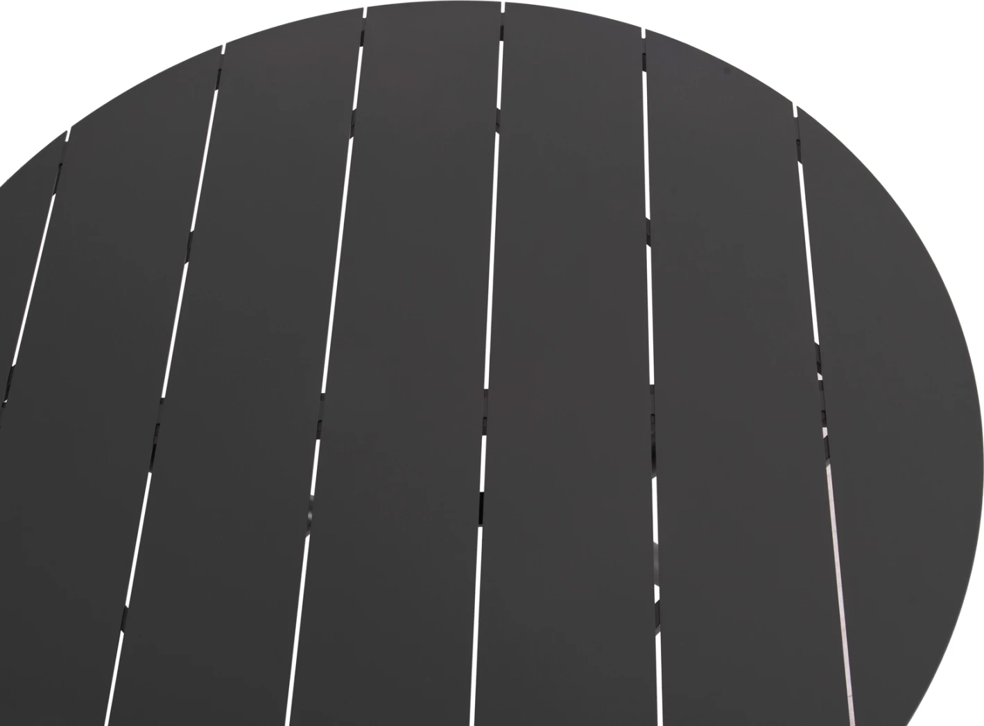 Tavolinë e rrumbullakët alumini, HIGER, FH6290.01, e bardhë, Φ126x75H cm