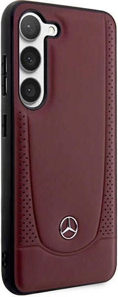 Mbështjellës Mercedes Leather Urban për Samsung Galaxy S23+, lëkurë artificiale, i kuq