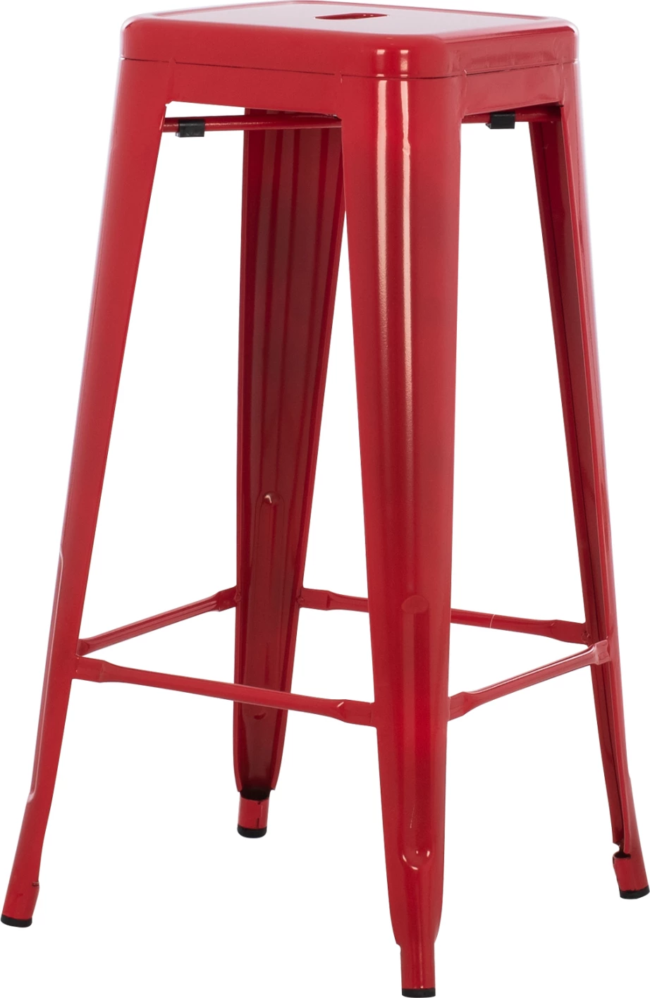 Karrige për bar MELITA-PRO FH8642.44 metalike, e kuqe, 43x43x78 cm