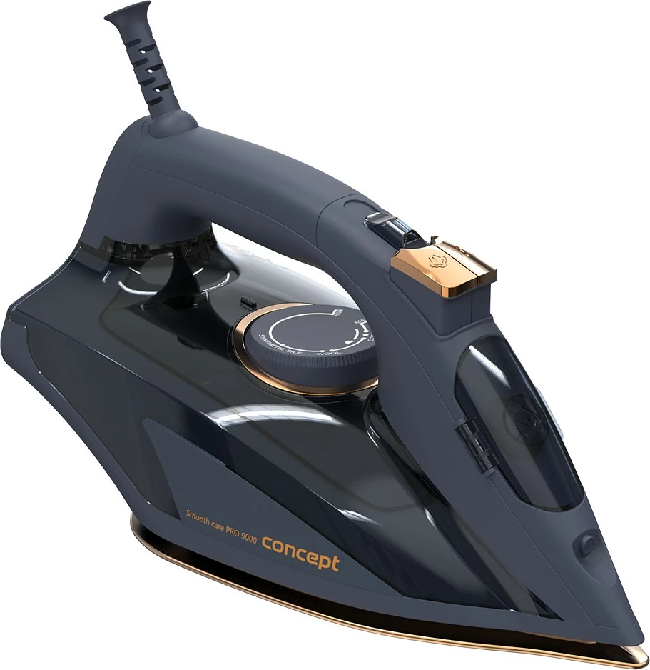 Hekur me avull, Concept ZN9110, 2800 W, shfryrje avulli 160 g/min, avull i vazhdueshëm 40 g/min, taban qeramik, rezervuar 400 ml, kabllo 2 m, blu/ari