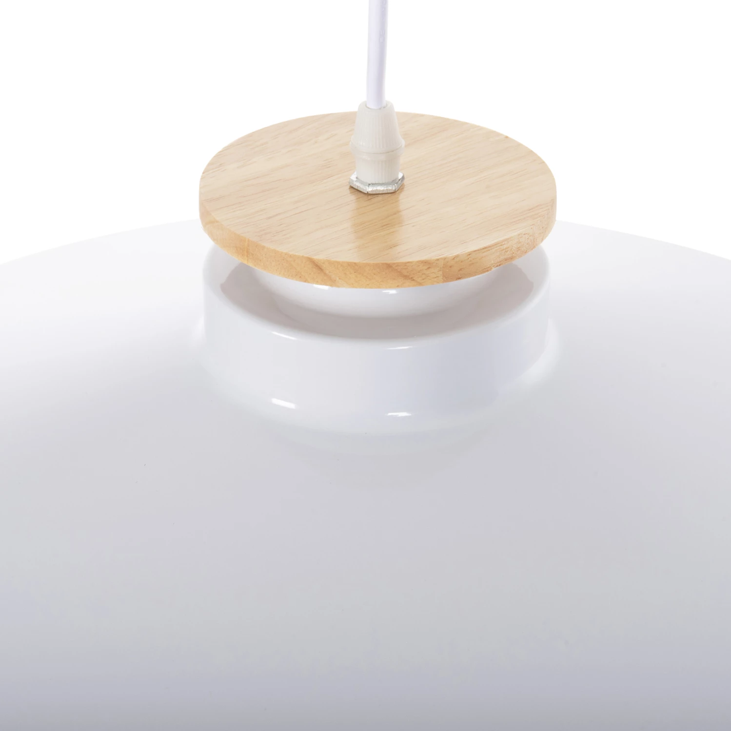 Llambë varëse për tavan, kapak metali i bardhë, FH4159.02, Φ40x116H cm