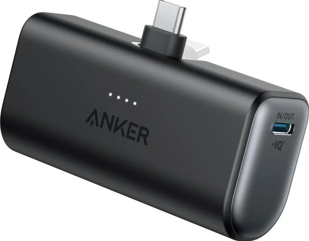 Power Bank Anker Nano 5000mAh, 22.5W, ngjyrë e zezë