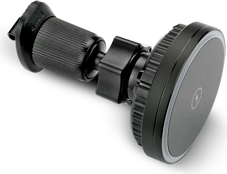 Mbajtës makine magnetik me karikues wireless MagSafe, everActive MC-W15 PRO, 15W, i zi