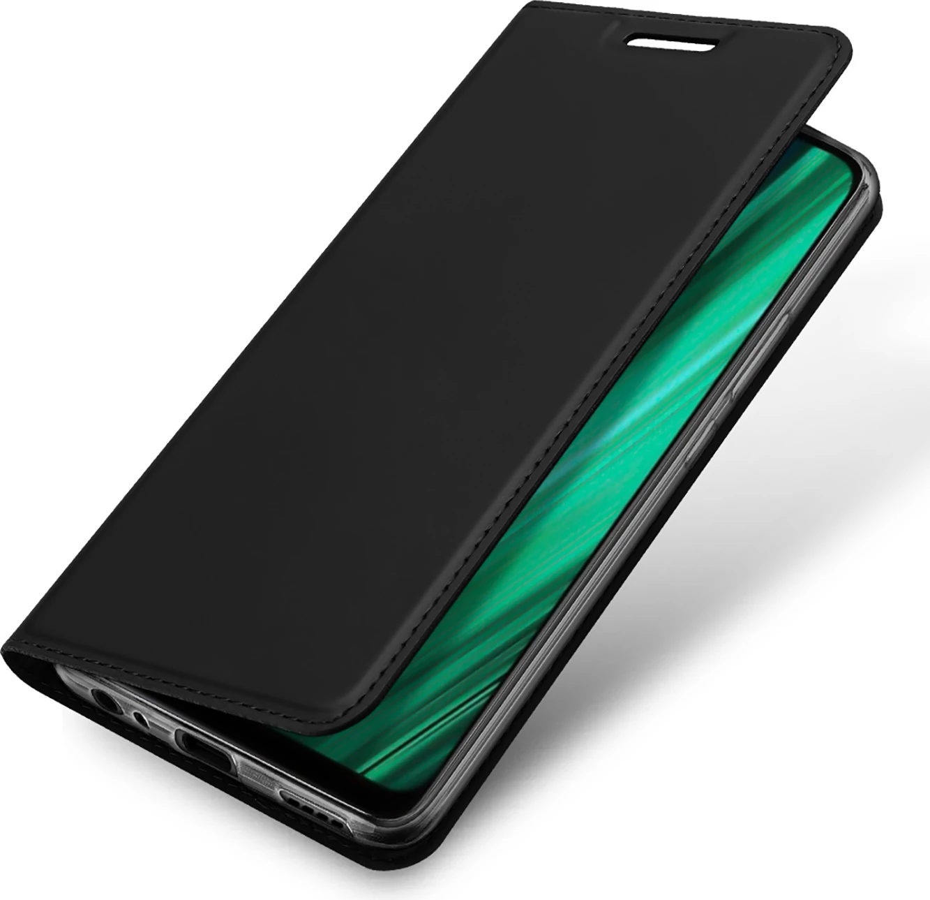 Mbështjellës Dux Ducis Skin Pro për Realme Narzo 50A, me kapak, i zi