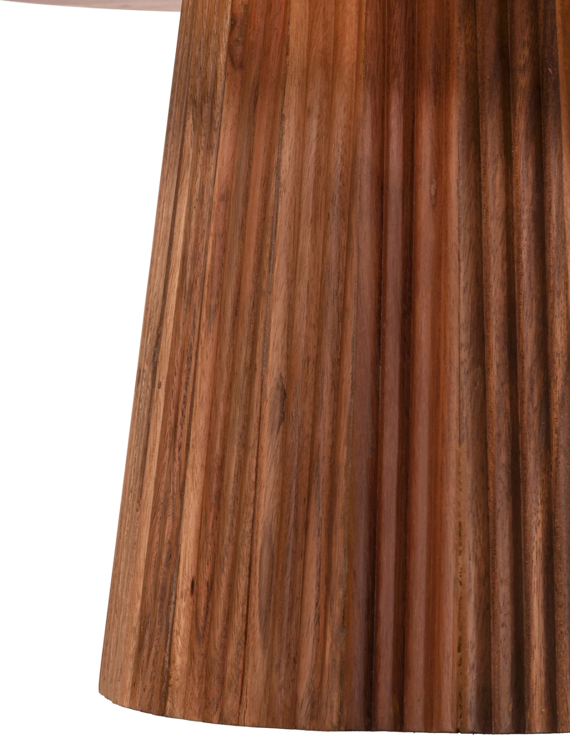 Tavolinë kafeje e rrumbullakët, ngjyrë druri natyral, GROOT FH9697, Φ80x48Hcm