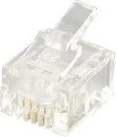 Plug telefoni EQUIP RJ-12 6P4C transparent