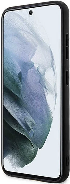 Mbështjellës Karl Lagerfeld Saffiano Mono Metal Logo për Samsung Galaxy S23, i zi