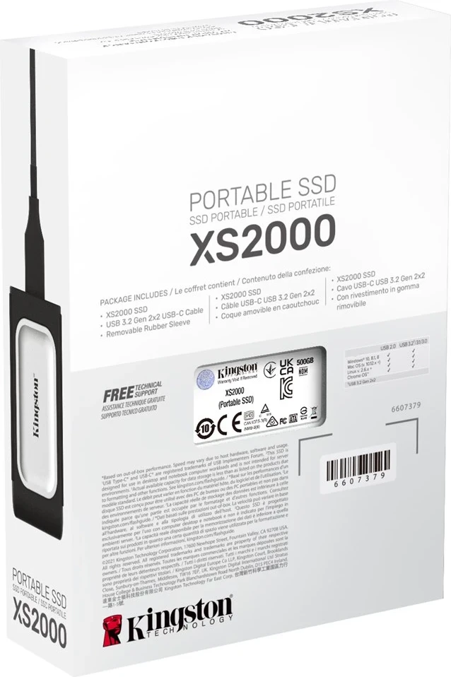 SSD Portativ Kingston XS2000, 500GB