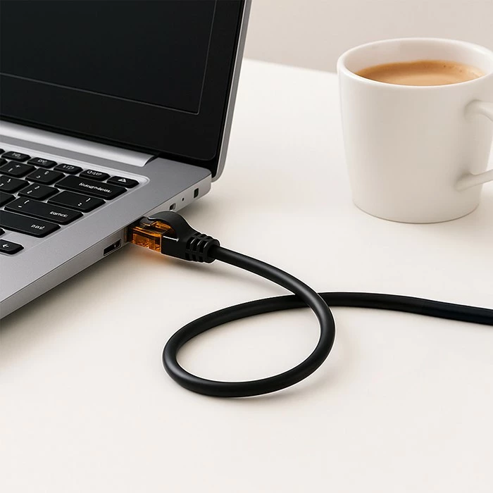 Kabllo rrjeti U/UTP Cat6, Qoltec 54564, 15m, 2x RJ-45, 1 Gb/s 250 MHz, kontakte të veshura me ar, e zezë