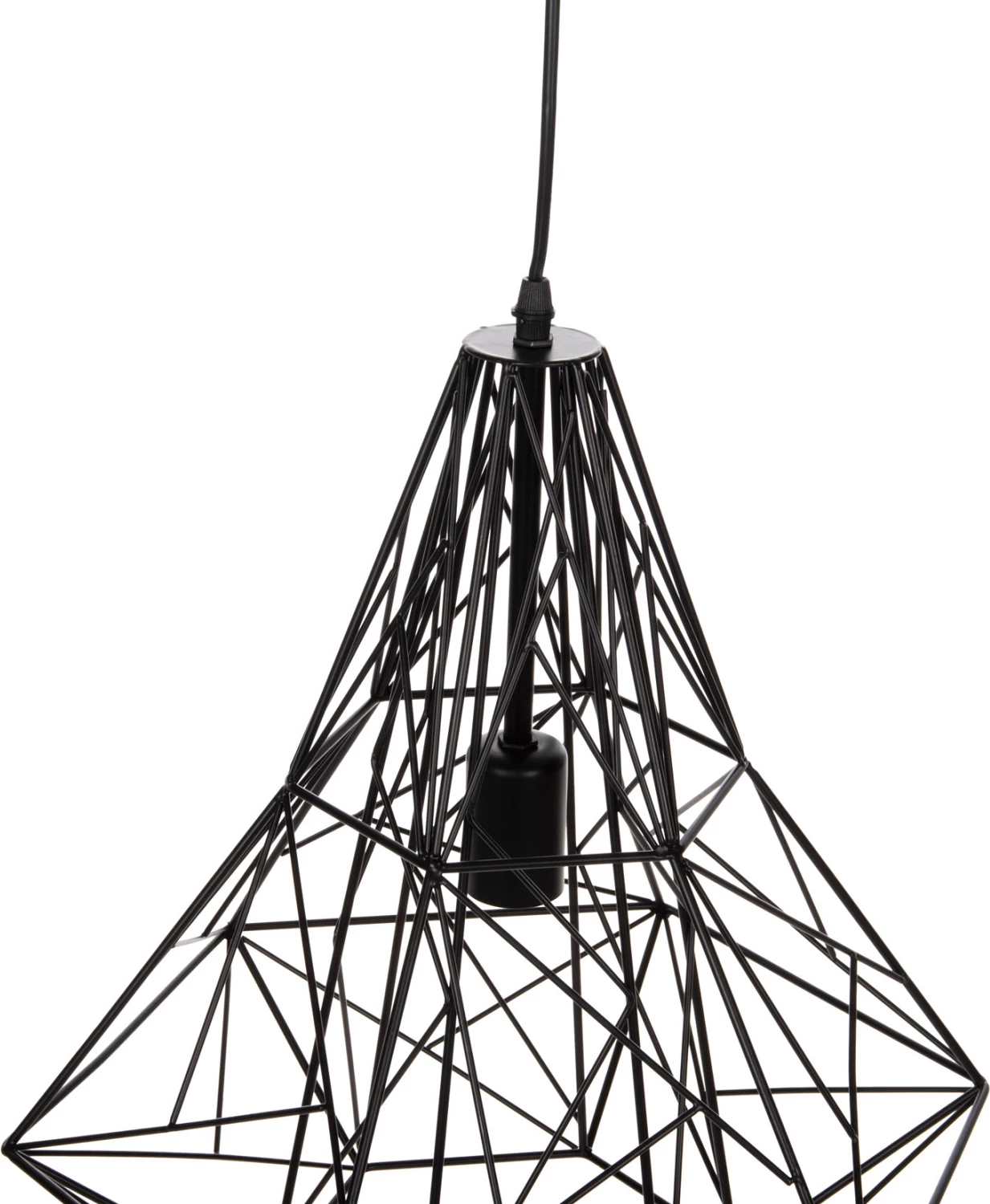 Llambë varëse tavani, kapak metali i zi, FH4068, 40x35x130H cm