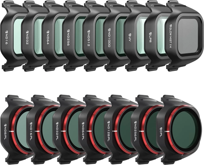 Set filtrash droni, Freewell FW-MN5-MEGA DJI Mini 5 Pro Mega Kit, ND16 deri ND1000, ND/PL CPL UV LPR Glow Mist, 16 copë