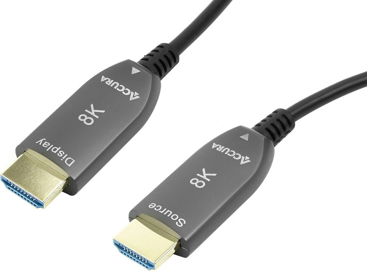 Kabllo HDMI Accura Premium 2.1, 8K 60Hz, e zezë
