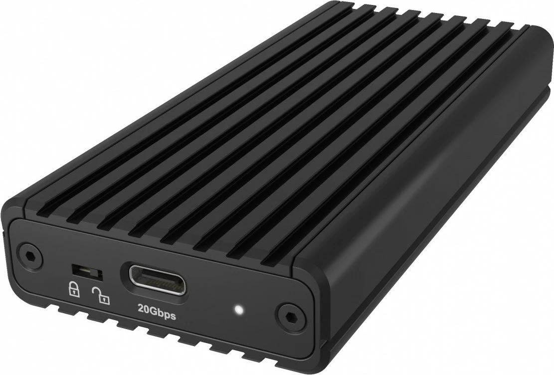 Kasë e jashtme IcyBox IB-1917M-C32, për NVMe M.2 SSD, USB 3.2 Gen 2x2, e zezë