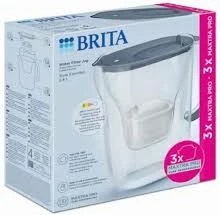 kandë filtruese uji BRITA Style Essential 2.4L Maxtra Pro, blu/gri e butë, paketë 3 filtra