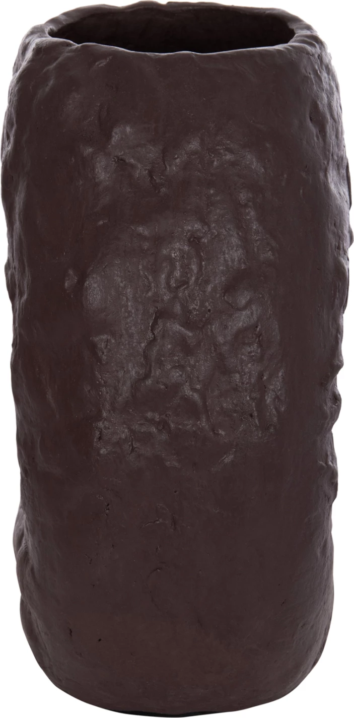 Vazo dekorative tavoline NAMENTIS, terrakotë, ngjyrë çokollate, FH4673.07S, 22x13x28cm