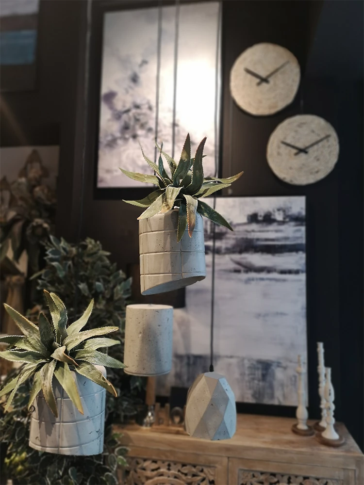 Llambë varëse ALBA, beton gri, 15x15x16cm