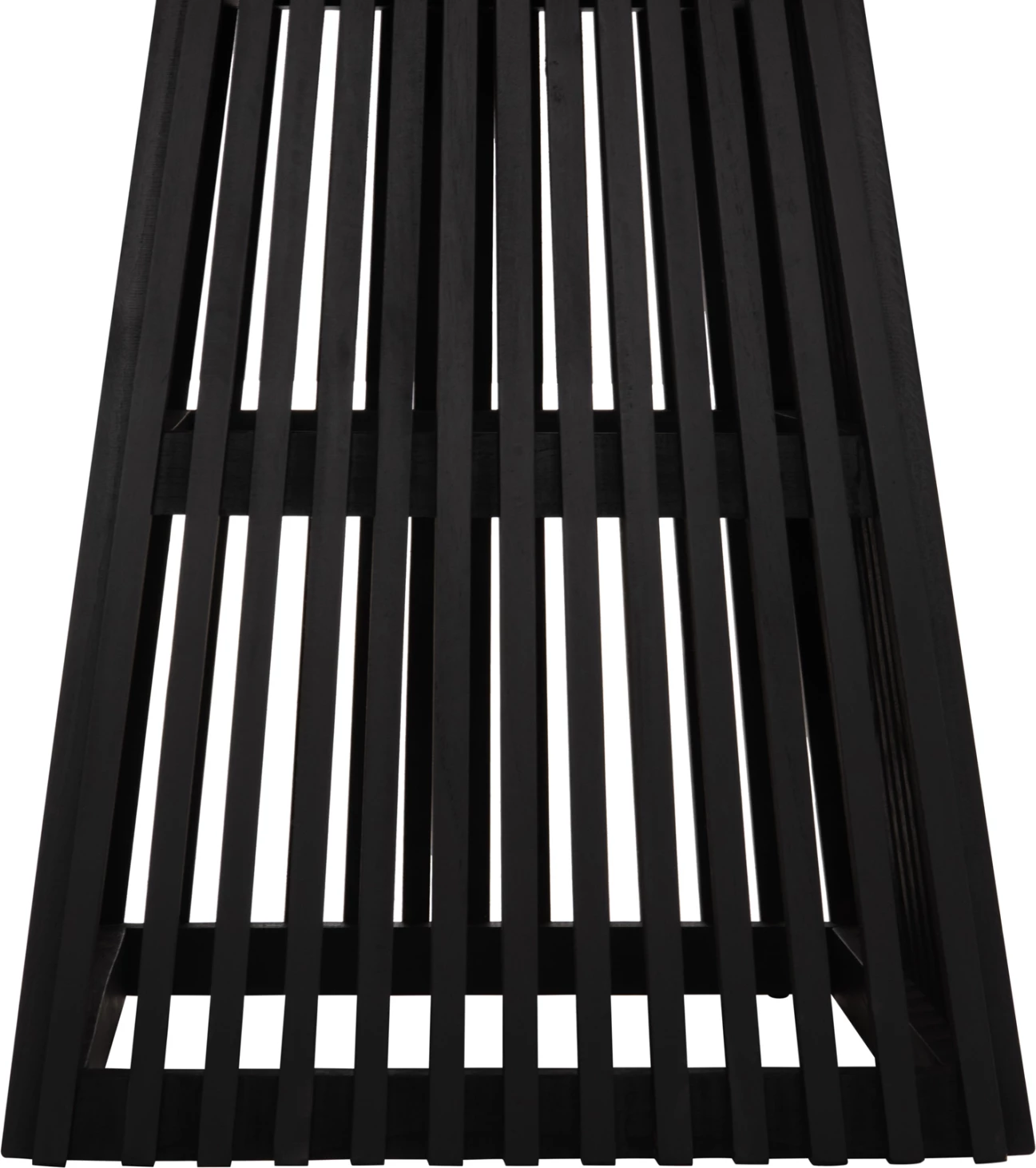 Tavolinë katrore ngrënieje FRANTZ, dru mindi, e zezë, 80x80x78cm