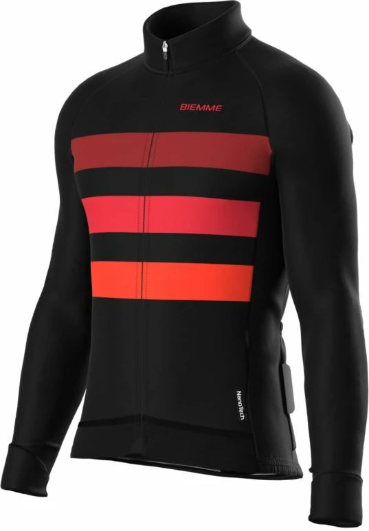 Maicë e gjatë për meshkuj Biemme, e zezë e kuqe