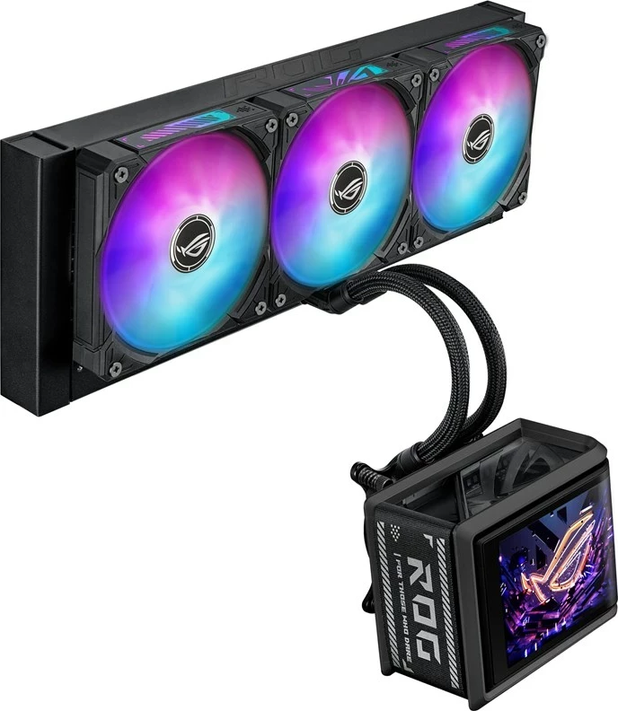 Kasë ftohëse uji ASUS ROG Ryuo IV SLC 360 ARGB, 3 ventilatorë 12 cm, e zezë