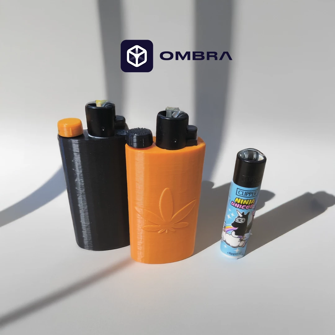 Mbajtëse për çakmak Clipper, e zezë