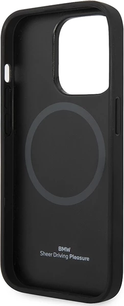 Mbështjellës BMW BMHMP14L22RFGR për iPhone 14 Pro 6.1", lëkurë, MagSafe, burgundy