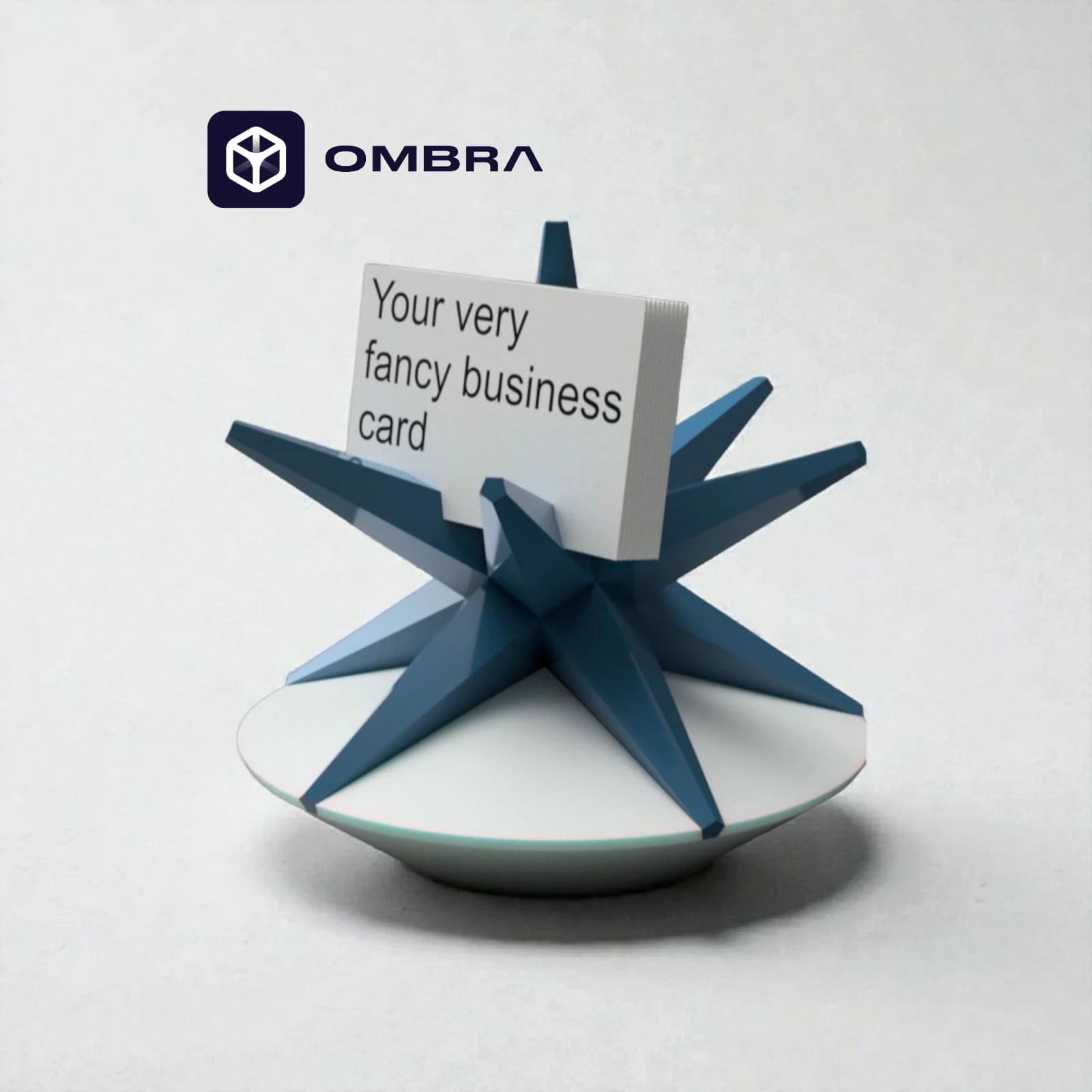 Mbajtëse për vizitëkarta në formë Ylli, e kaltert