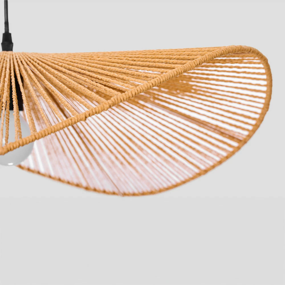 Llambë tavani LUMA, litar kafe, letër, 60x20.5cm