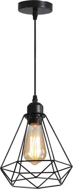 Llambë tavani Jabrey, metal i zi, 20.5x25cm