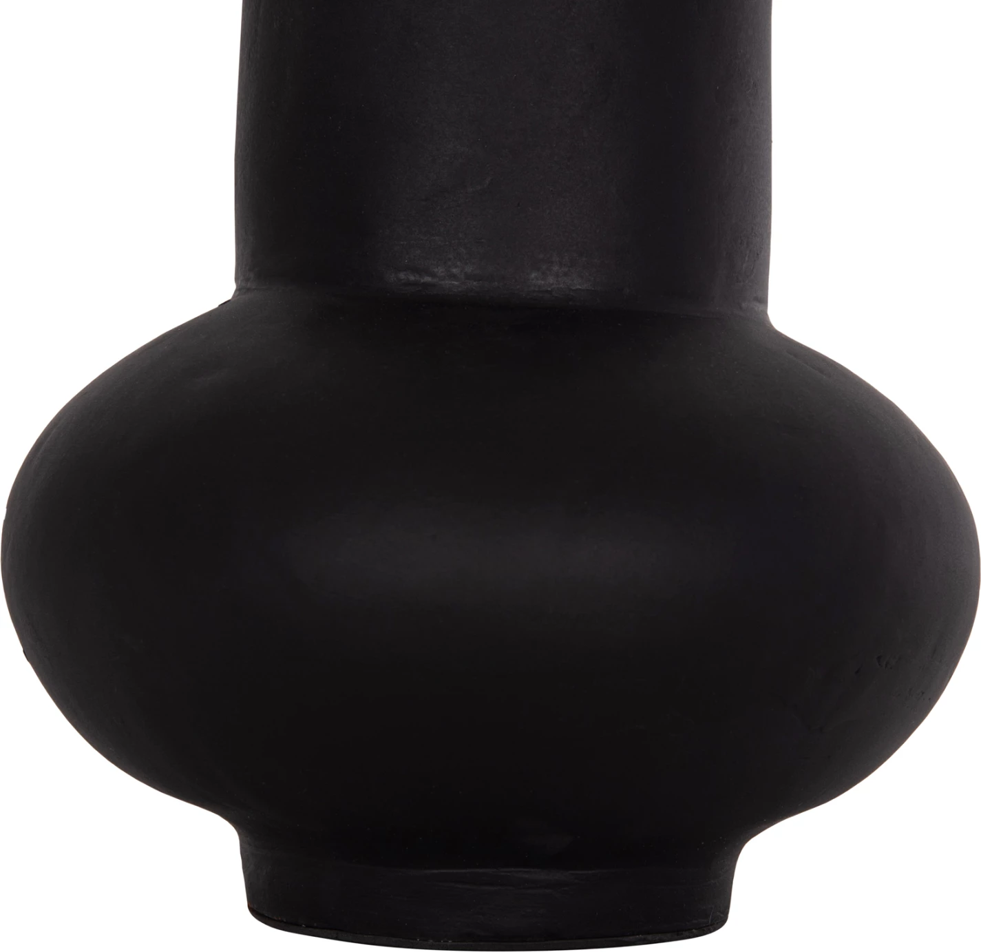 Vazo dekorative tavoline LEMA, terrakotë, e zezë, FH4664.01S, 22x22cm