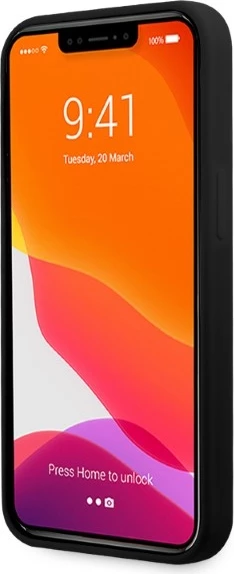 Mbështjellës Ferrari FESSIHMP13LBK për iPhone 13 Pro/13 6.1", silikon, MagSafe, zi