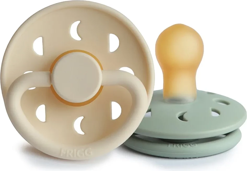 Biberon FRIGG Moon Phase, 6-18 muaj, 2 copë, e bardhë/e gjelbër