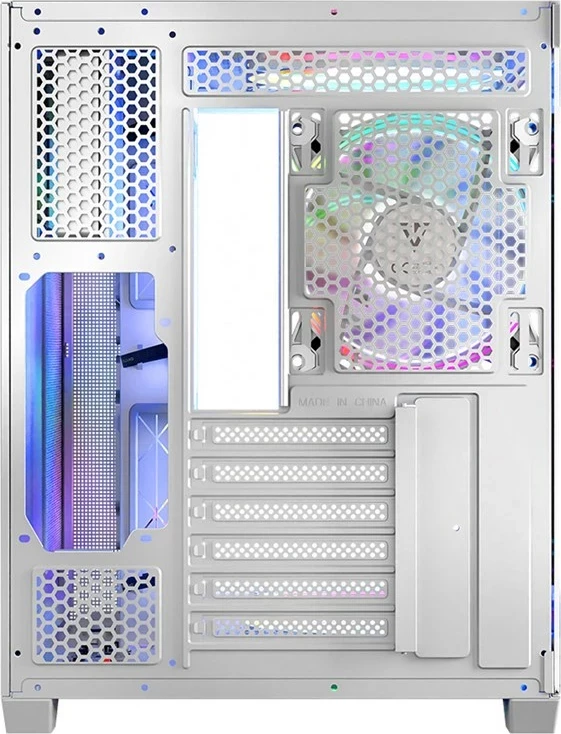 Kasë MODECOM Volcano Panorama APEX ARGB 3F MIDI, e bardhë