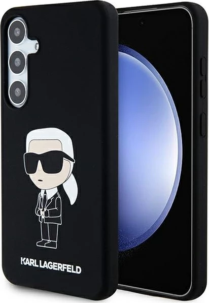 Mbështjellës Karl Lagerfeld Silicone Ikonik për Samsung Galaxy S24+, i zi