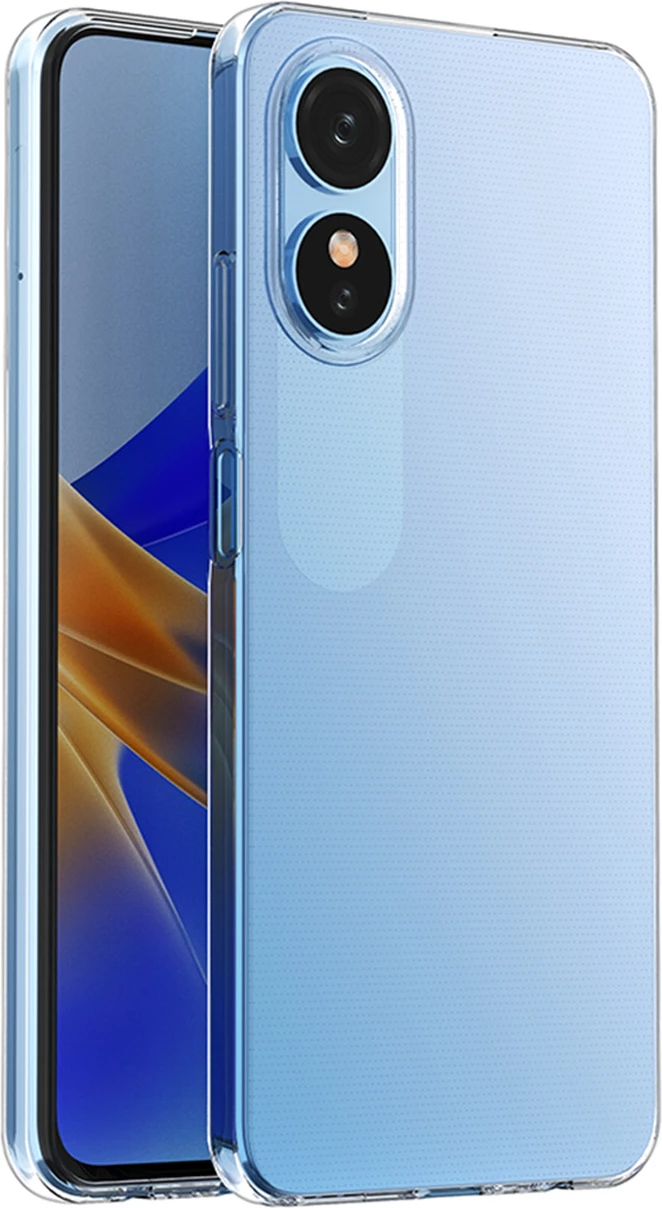 Mbështjellës Hurtel Ultra Clear 0.5mm për Oppo A17, Transparent