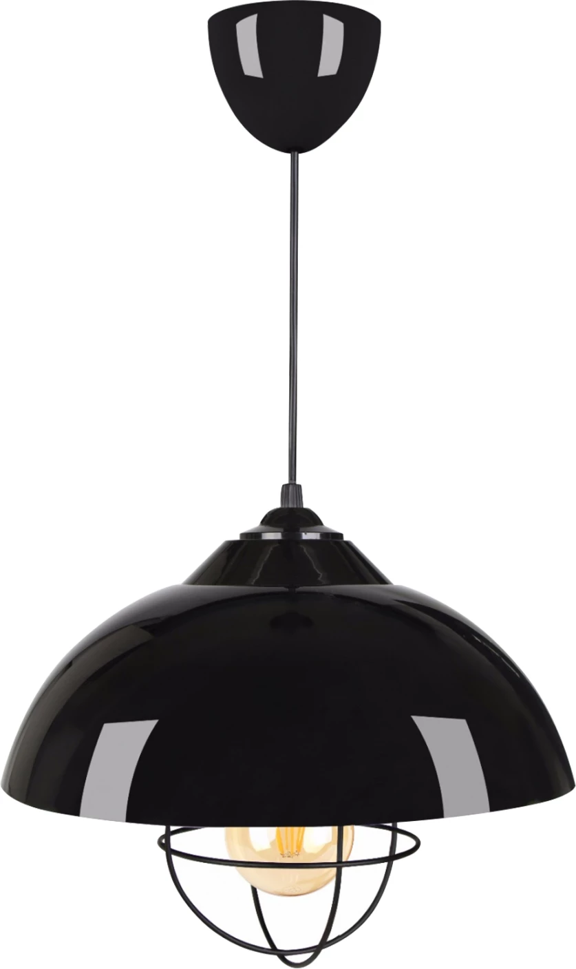 Llambë varëse për tavan, kapak i zi, rrjetë llambë e zezë, FH7621.01