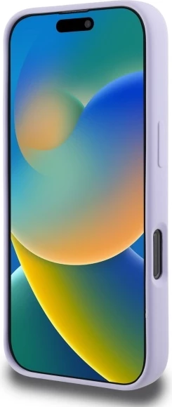 Mbështjellës Karl Lagerfeld Silicone Karl&Choupette Heads Ring MagSafe për iPhone 16 Pro, Violet