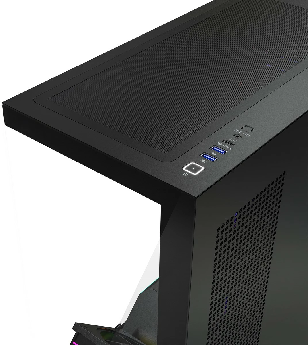 Kasë MODECOM Volcano Stellar Plus ARGB Midi 5F (AT-STELLAR-PLUS-5F-ARGB-10), ATX/mATX/ITX, 5x 120 mm ARGB, USB-C, xham i temperuar, e zezë